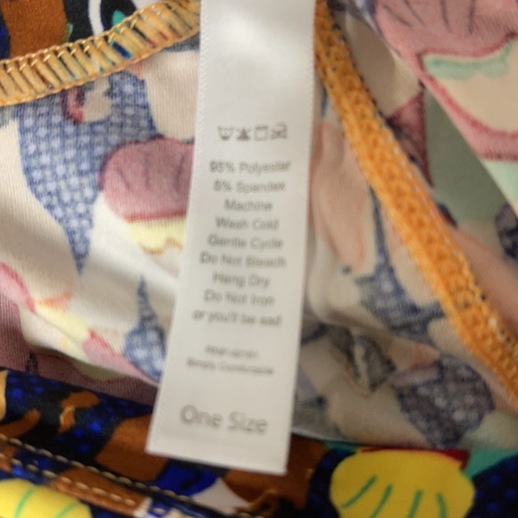 LuLaRoe OS Bicycle Cycling Racing Leggings NWT - Picture 5 of 5